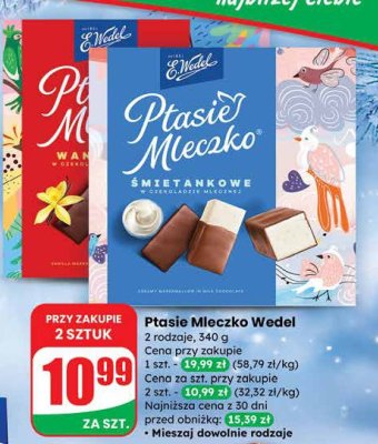 Ptasie Mleczko śmietankowe promocja w Dino