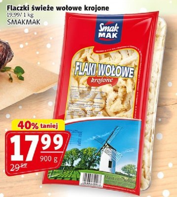 Flaczki świeże wołowe krojone Smakmak promocja w Prim Market