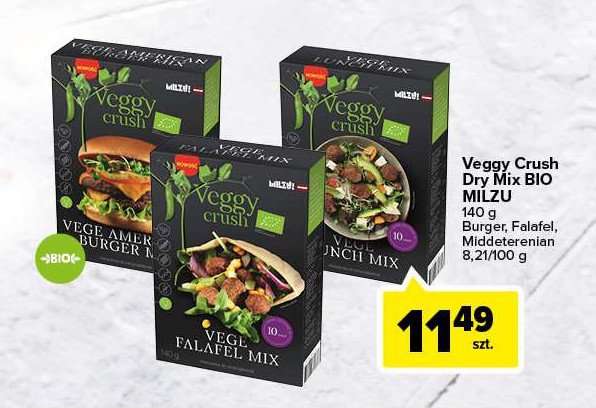 Mieszanka vege falafel mix Milzu! promocja