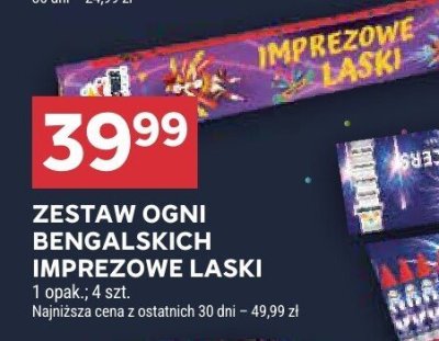 Zestaw ogni bengalskich Imprezowe Laski promocja w Stokrotka