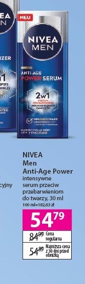 Anti-age power intensywne serum przeciw przebarwieniom Nivea men promocja