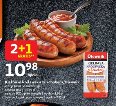 Kiełbasa biała królewska ze schabem Olewnik promocja
