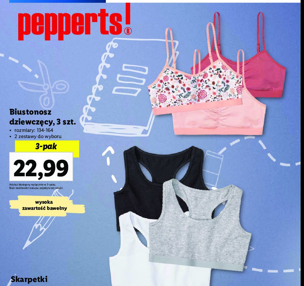 Biustonosz dziewcz臋cy 134-164 Pepperts! promocja
