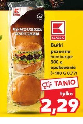 Bułki pszenne hamburger K-classic promocja