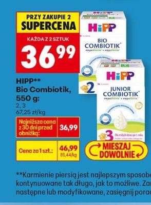 Mleko Bio Combiotik 550g, 2 promocja w Biedronka