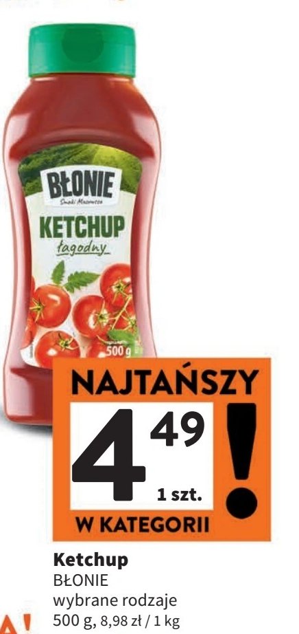 Ketchup łagodny Błonie promocja