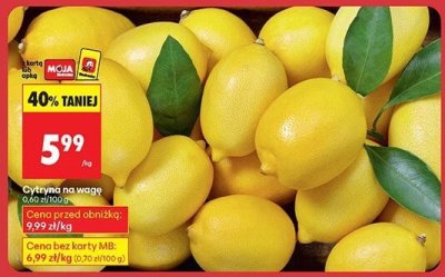 Cytryna na wagę promocja w Biedronka
