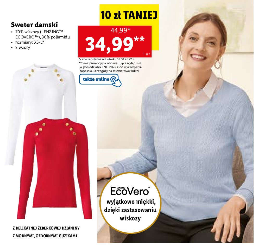 Sweter damski xs-l Esmara promocja