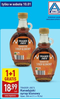 Kanadyjski syrop klonowy promocja w Aldi