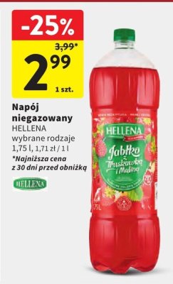 Napój niegazowany HELLENA wybrane rodzaje promocja w Intermarche