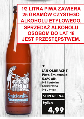 Piwo Jan olbracht 艣mietanka promocja