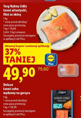 Łosoś coho wędzony na gorąco Deluxe promocja w Lidl