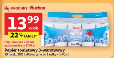 Papier toaletowy promocja w Auchan