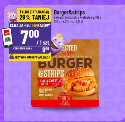 Burger&strips Zakłady Drobiarske w Koziegłowy promocja w POLOmarket