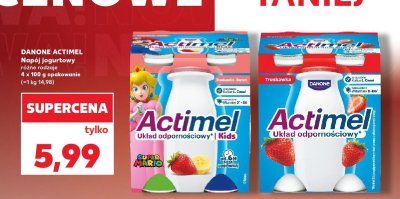 Napój jogurtowy Actimel różne rodzaje 4 x 100 g promocja w Kaufland