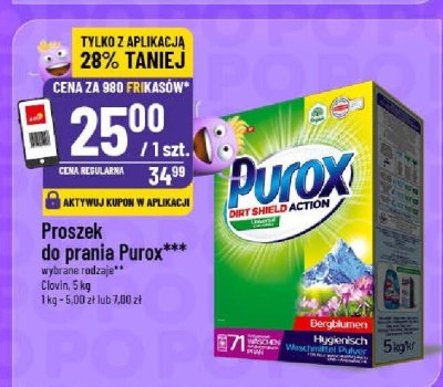 Proszek do prania Purox wybrane rodzaje promocja w POLOmarket