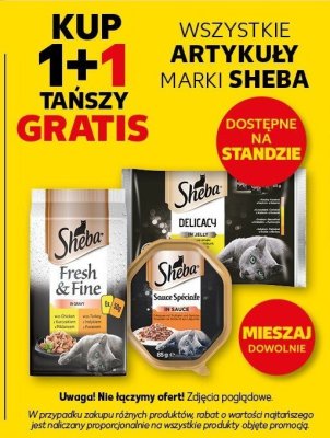 Wszystkie artykuły marki Sheba 1+1 GRATIS promocja w Kaufland