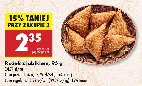 Rożek z jabłkiem promocja