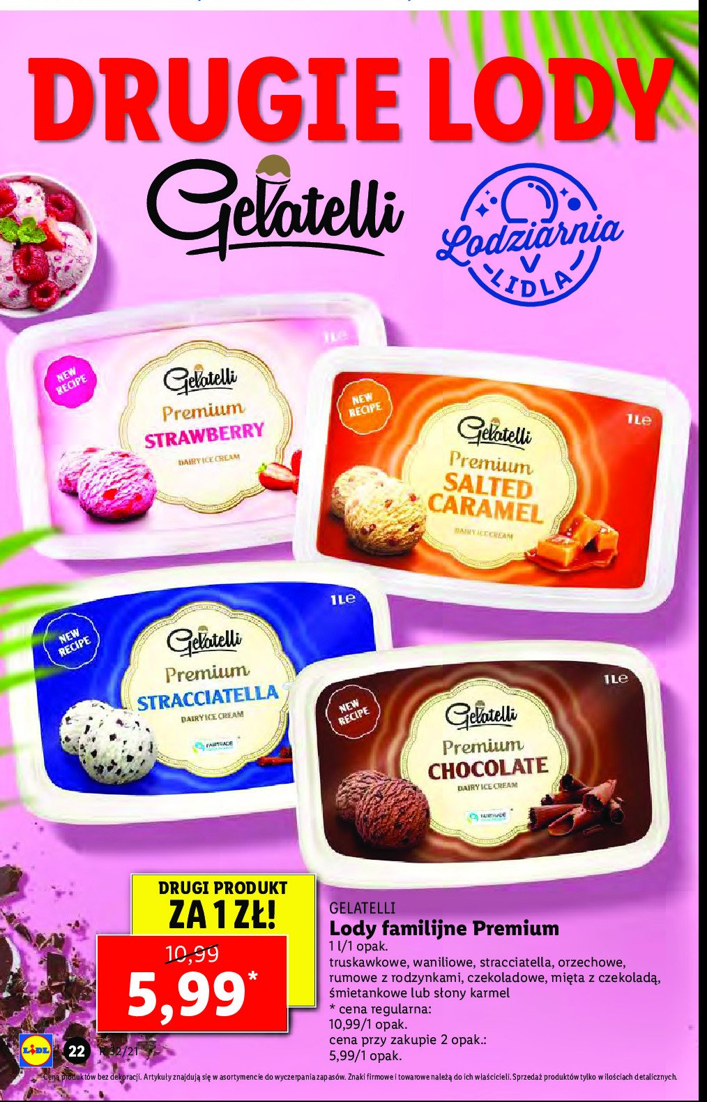 Lody premium chocolate Gelatelli promocja