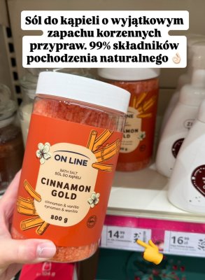 Sól do kąpieli Gold cynamon i wanilia promocja w Hebe