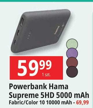 Powerbank supreme 5hd 5000 mah Hama promocja