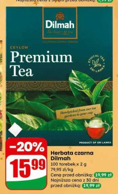 Herbata czarna Dilmah promocja w Dino