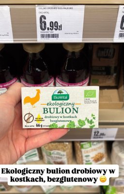 Bulion ekologiczny drobiowy w kostkach bezglutenowy (6 kostek) EkoWital promocja w Intermarche
