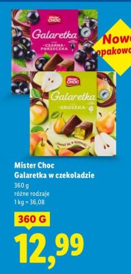 Czekolada Mister Choc Galaretka w czekoladzie promocja w Lidl