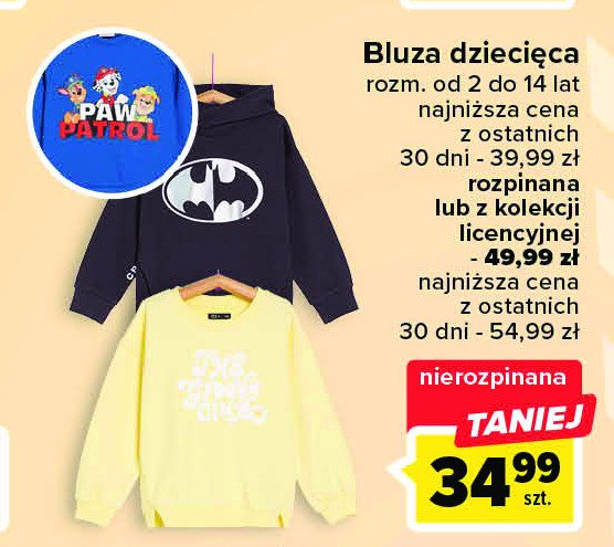 Bluza dresowa dziecięca 2-14 lat batman promocja