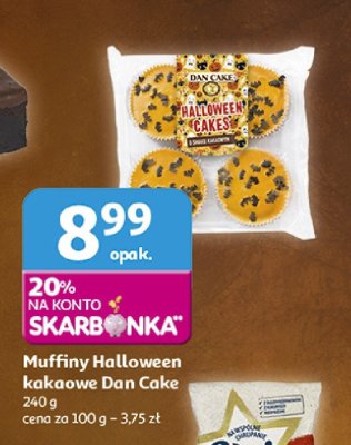 Muffiny Halloween kakaowe Dan Cake promocja w Auchan