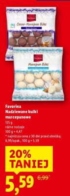 Nadziewane kulki marcepanowe  promocja w Lidl