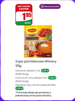 Zupa pomidorowa  promocja w Dino
