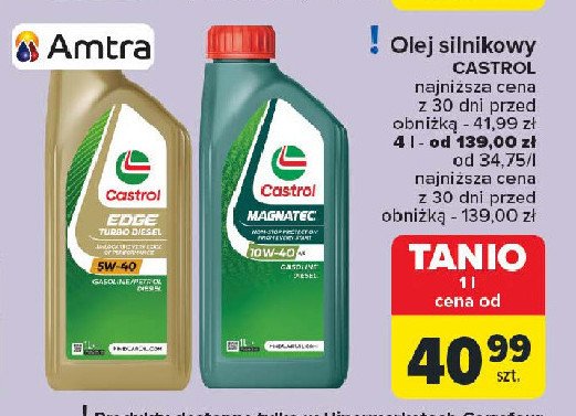 Olej 10w40 Castrol magnatec promocja