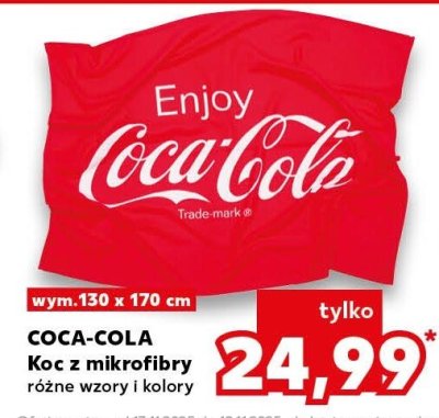 Koc z mikrofibry różne wzory promocja w Kaufland