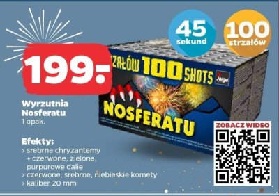 Wyrzutnia Nosferatu 100 strzałów promocja w Netto