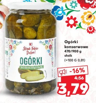 Ogorki konserwowe K-classic stąd takie dobre! promocja