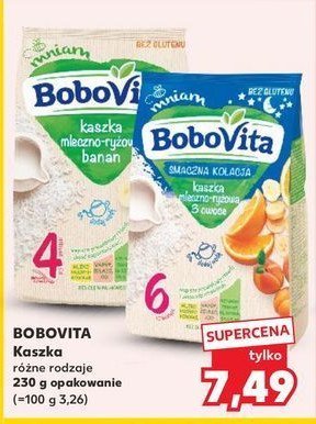 Kaszka mleczno- ryżowa z bananami Bobovita promocja w ABC