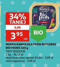 Karma dla psa z wołowiną Butcher's bio food promocja