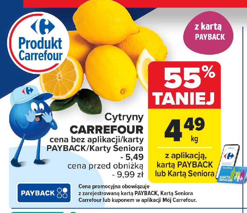 Cytryny promocja w Carrefour Market