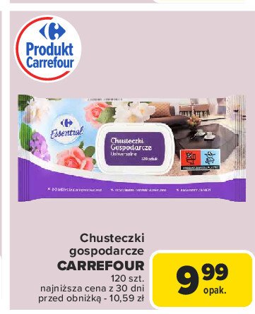 Chusteczki gospodarcze Carrefour promocja w Carrefour Market