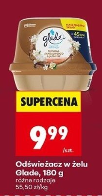 Odświeżacz w żelu Glade, 180 g, różne rodzaje promocja w Biedronka