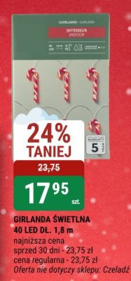 Girlanda świetlna 40 LED 1,8 m promocja w bi1