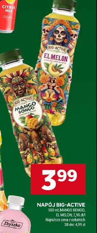Napój el melon Big-active promocja w Stokrotka