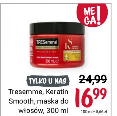 Maska do w艂os贸w keratin smooth Tresemme promocja