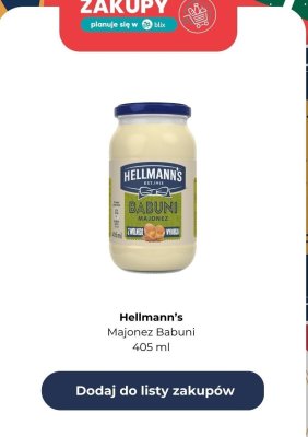 Majonez Babuni 450 ml promocja w Biedronka