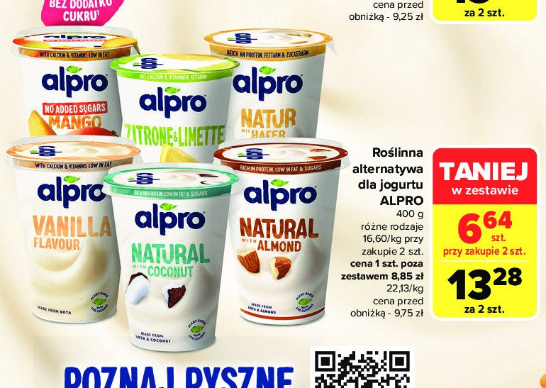 Jogurt naturalny promocja w Carrefour