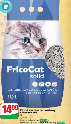 Żwirek dla kota bentonitowy FricoCat Solid promocja w Dino