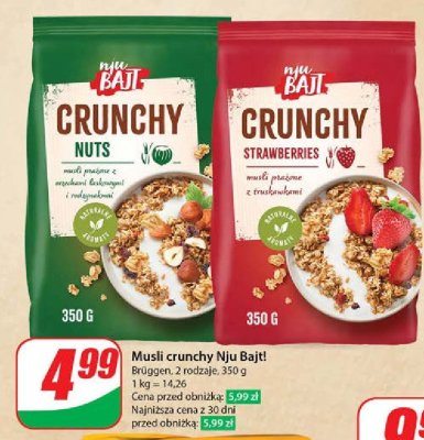 Musli crunchy z orzechami laskowymi BRUGGEN NJU BAJT promocja