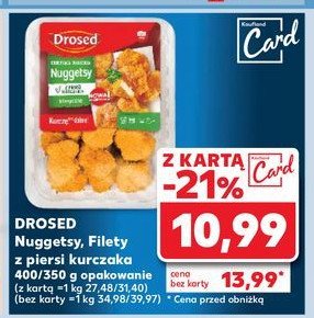 Nuggetsy z piersi kurczaka panierowane Drosed promocja w Kaufland