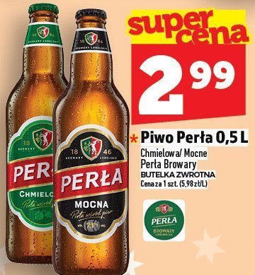 Piwo Perła 0,5 l promocja w TOPAZ